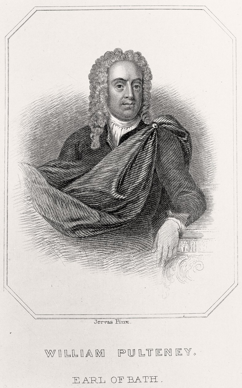 Porträt von William Pulteney, Earl of Bath, 1835 von English School