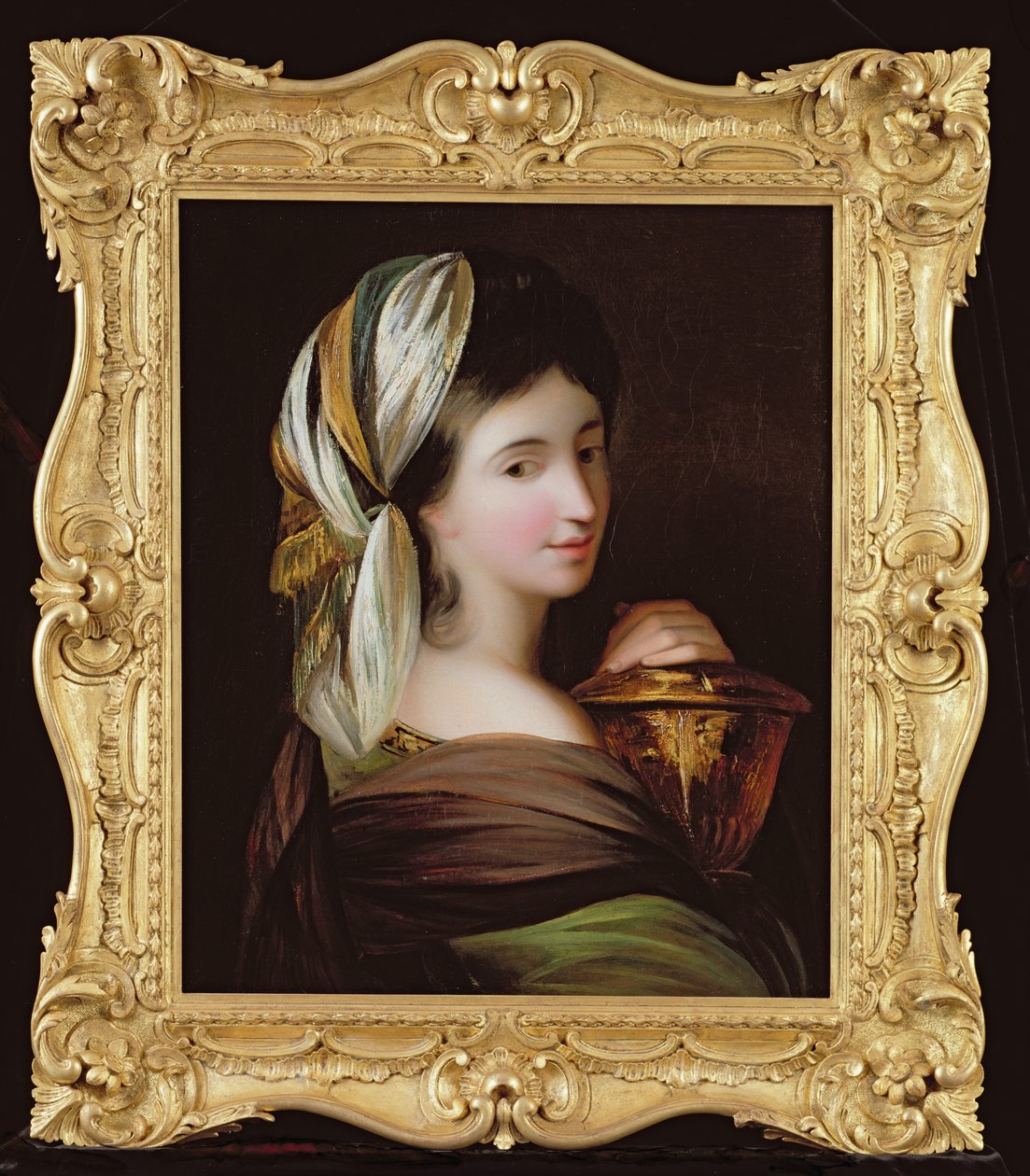 Porträt einer Dame in östlicher Kleidung, ca. 1890 von English School