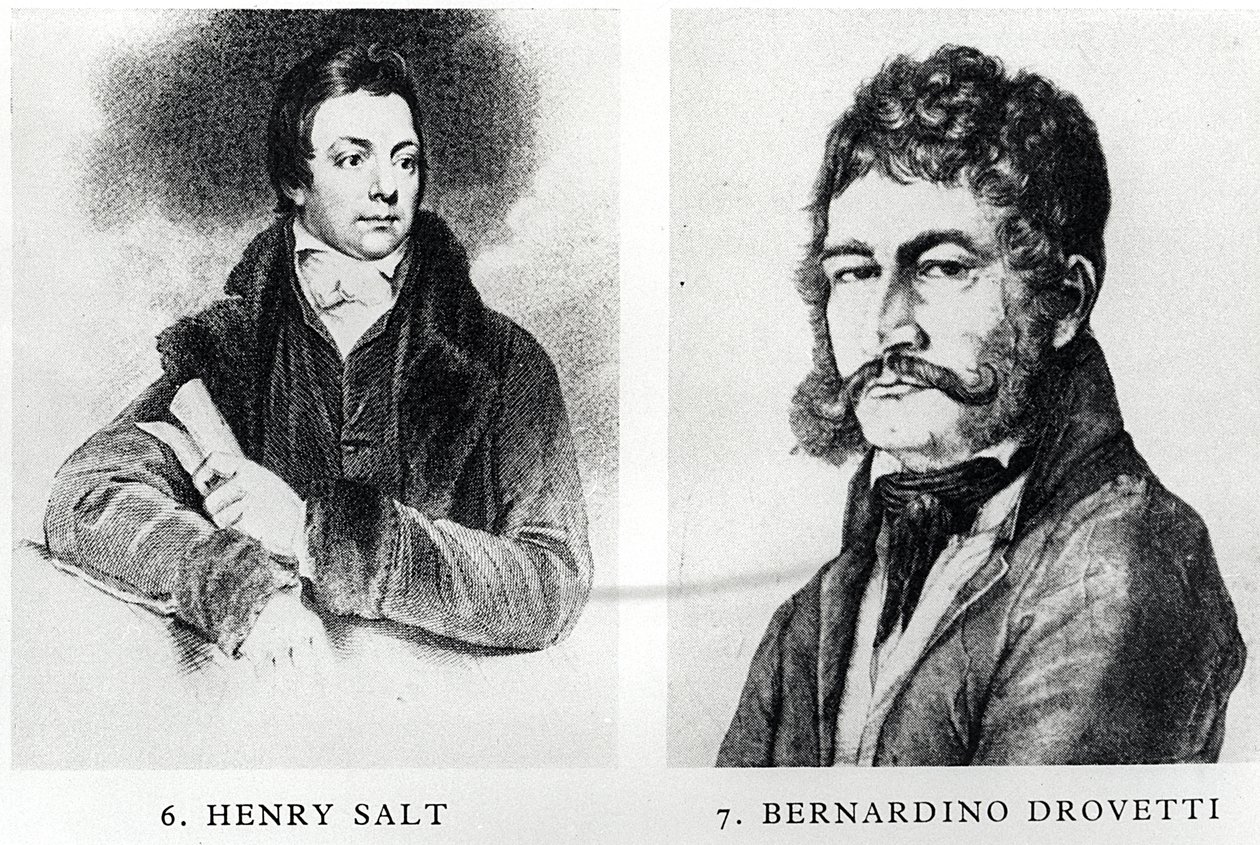 Porträts von Henry Salt und Bernardino Drovetti von English School