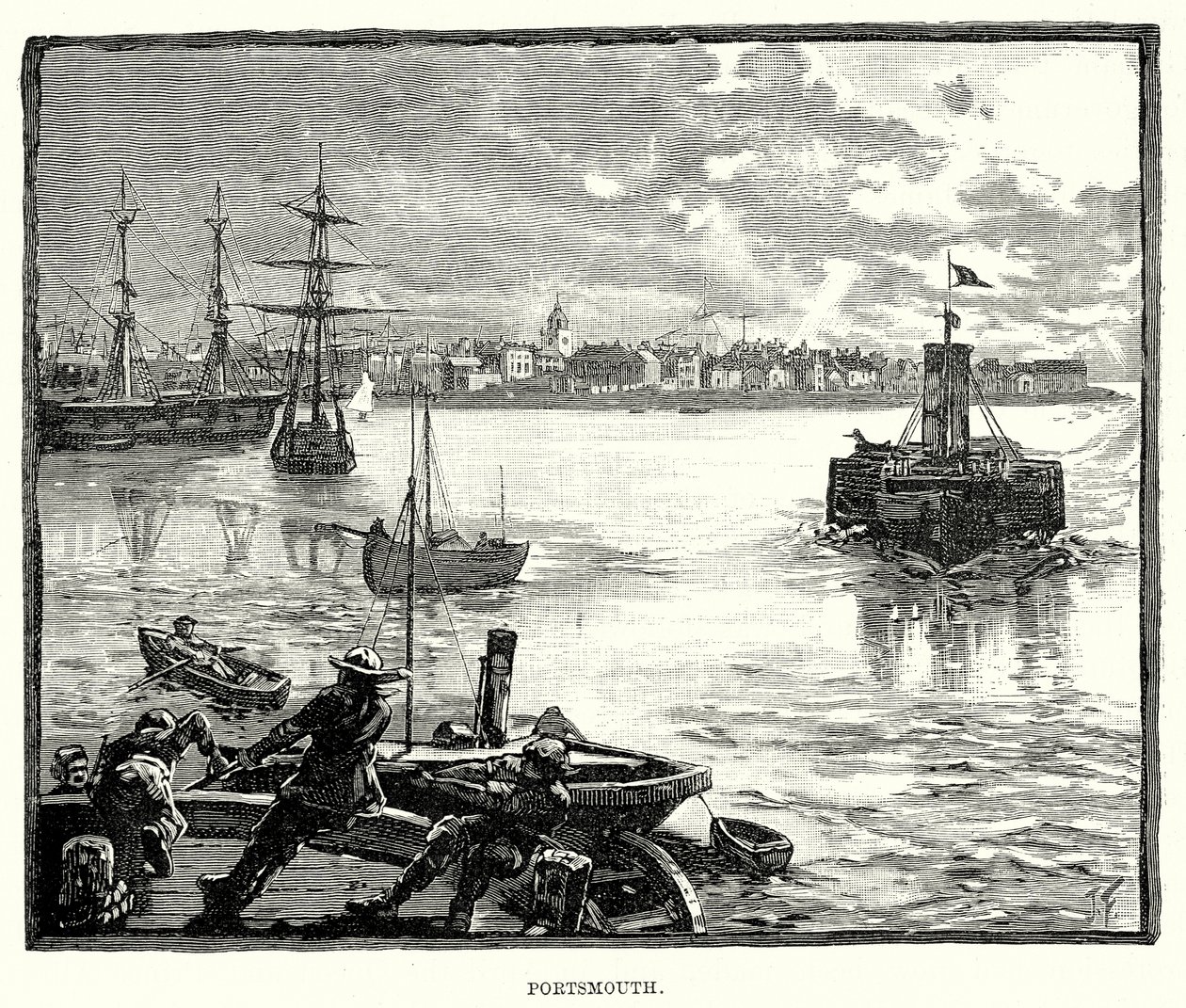 Portsmouth (Gravur) von English School