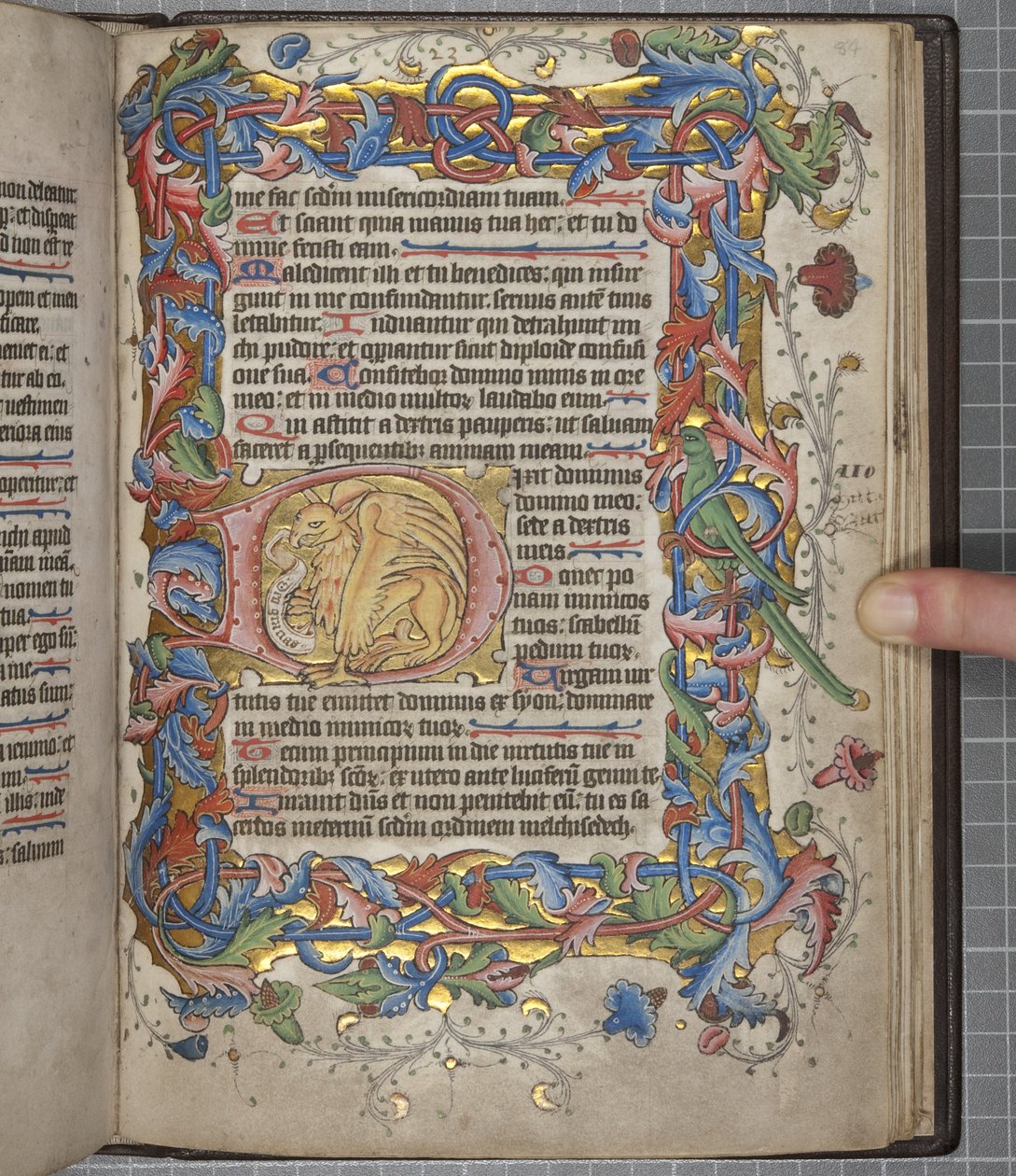 Psalter mit Sarum-Kalender, Fol 82 recto, ca. 1425-75 von English School