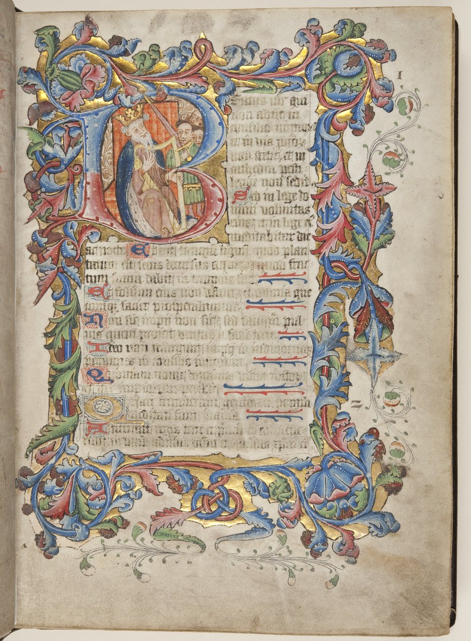 Psalter mit Sarum-Kalender, ca. 1425-75 von English School