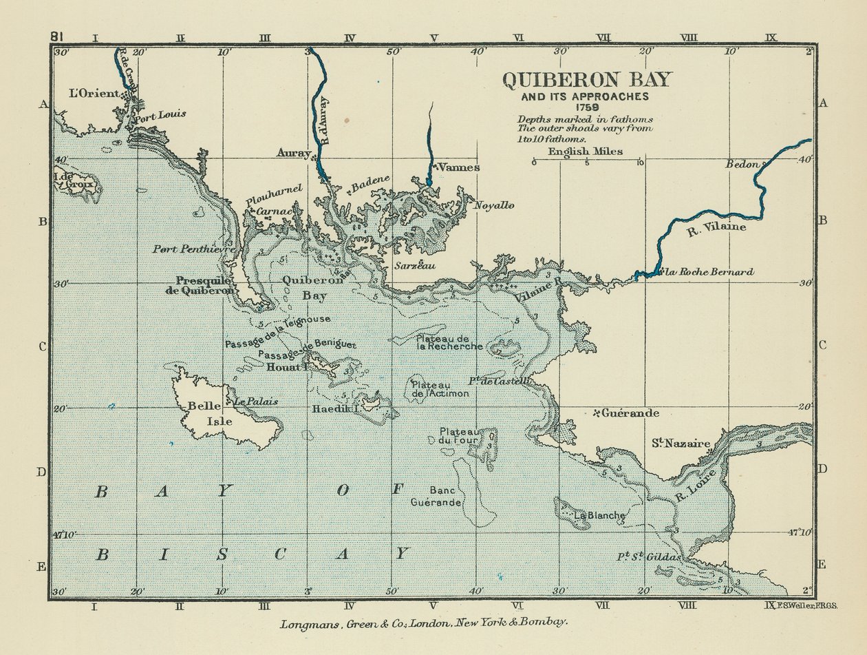 Quiberon-Bucht und ihre Zugänge von English School
