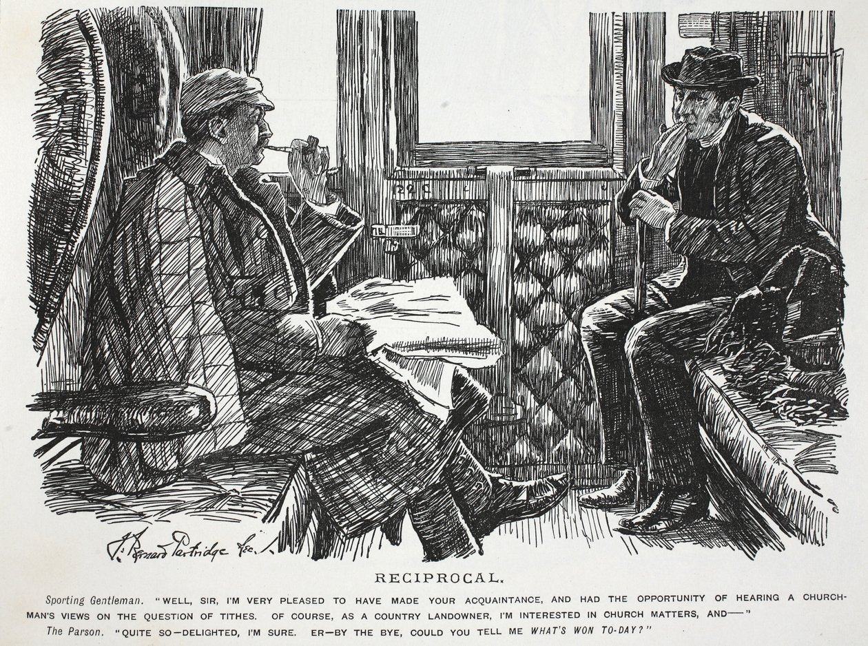 Reziprok, Illustration aus Punch von English School