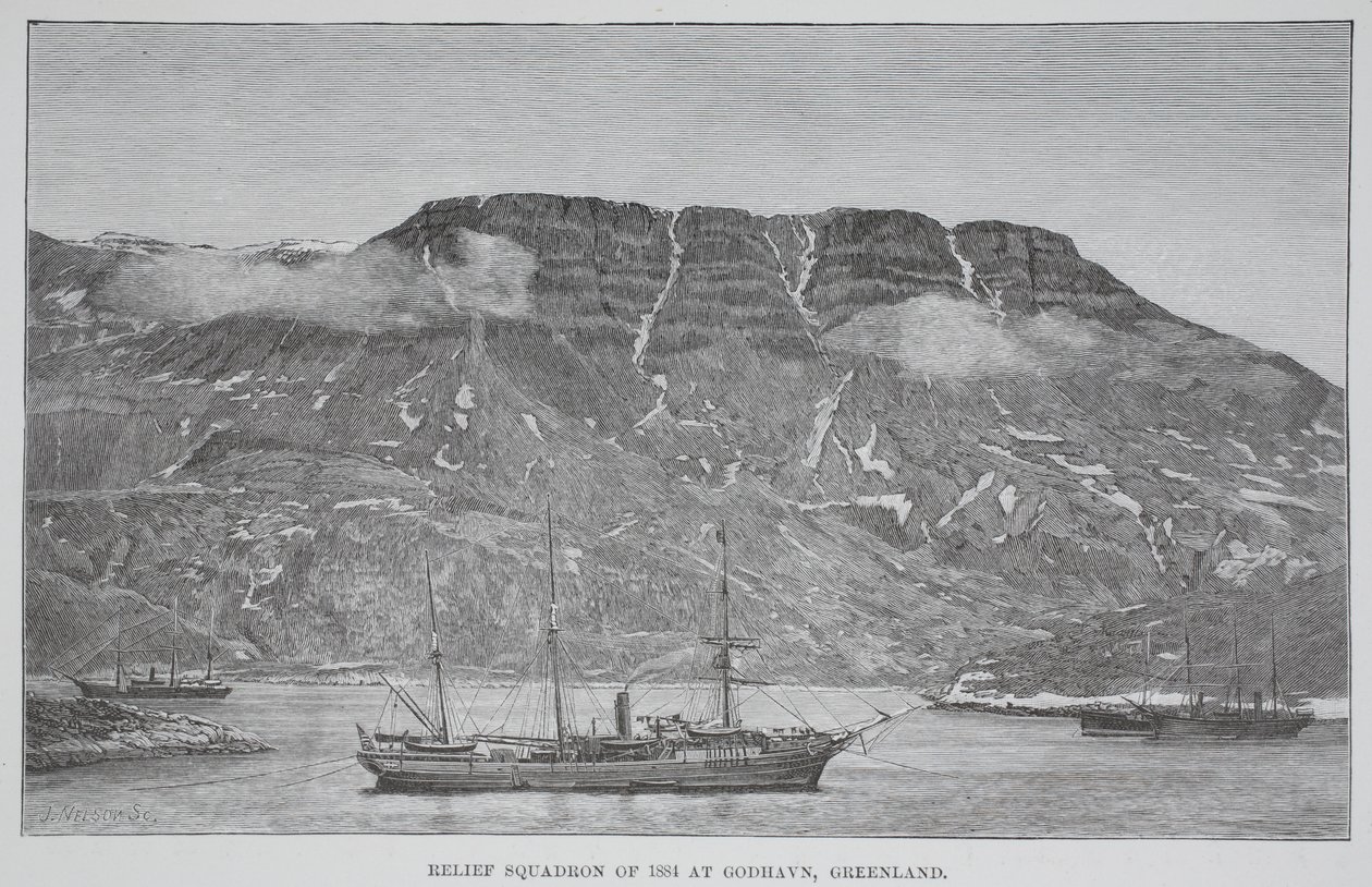 Rettungsgeschwader von 1884 in Godhavn, Grönland von English School