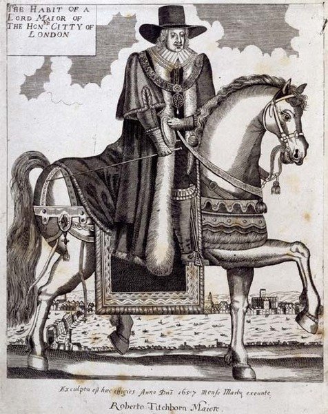 Robert Tichborne (gest. 1682) als Lord Mayor von London von English School