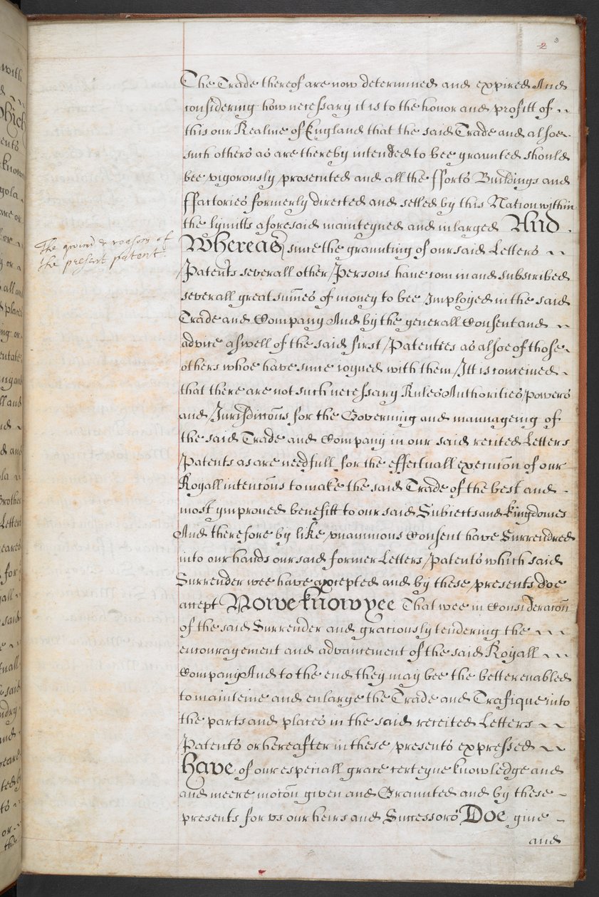 Königliche Charta für die Royal English Merchant Adventurers Company, die nach Afrika handelt von English School