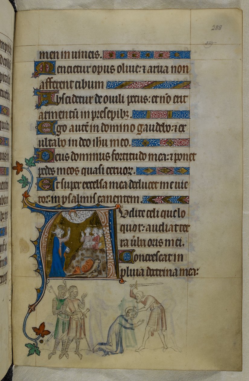 Royal MS 2 B VII f.288r, aus dem Queen Mary Psalter von English School