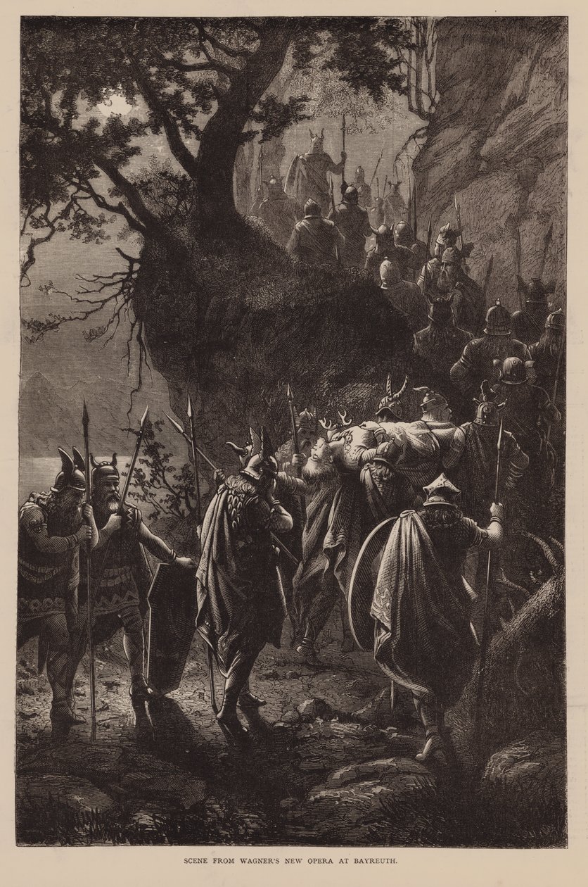 Szene aus Wagners neuer Oper in Bayreuth von English School