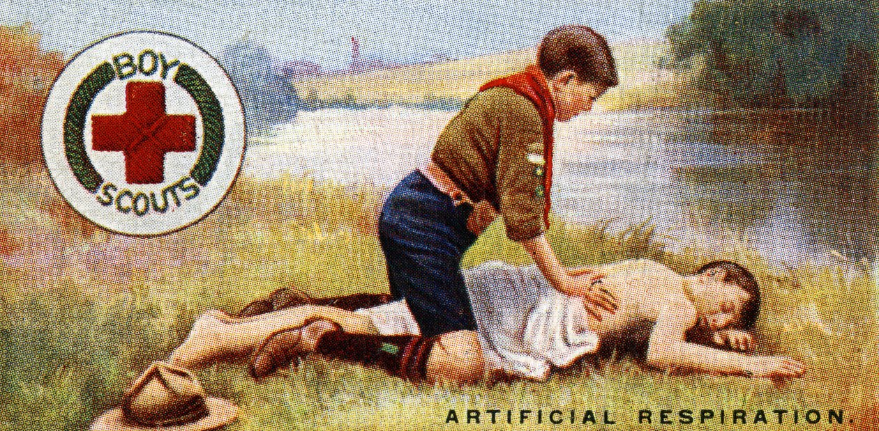 Pfadfinder Erste-Hilfe-Abzeichen, 1929 von English School