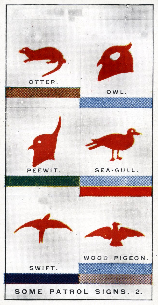 Pfadfinderpatrouillenzeichen, 1929 von English School