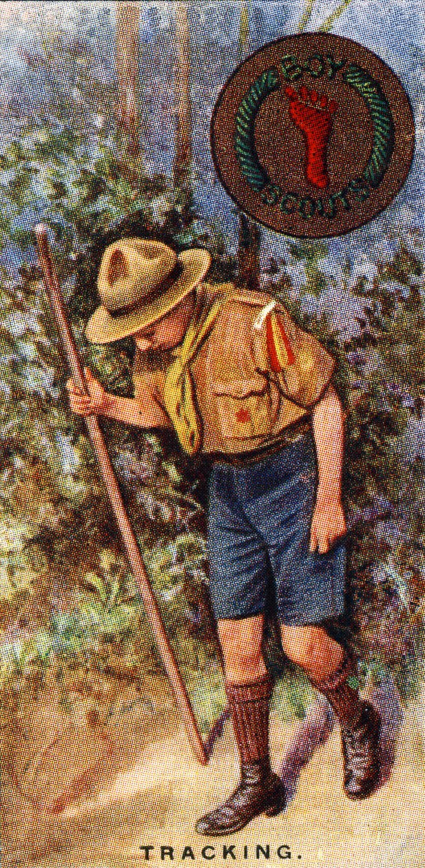 Pfadfinder Spurensuche Abzeichen, 1929 von English School