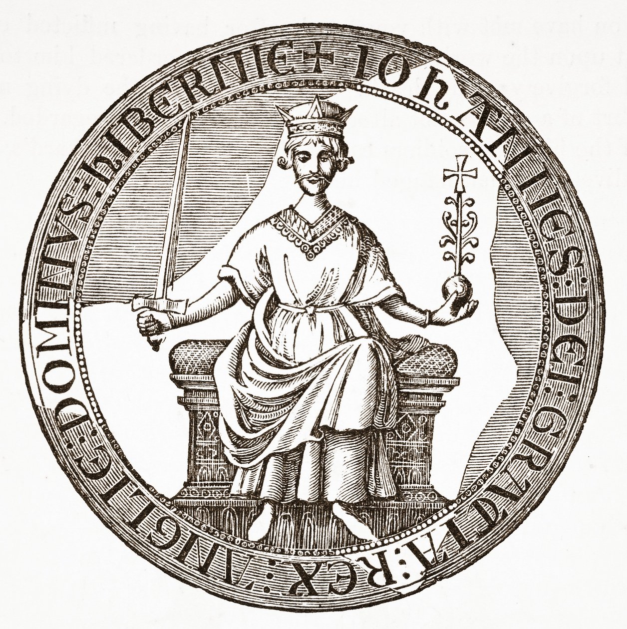 Siegel von König John zur Magna Carta von English School