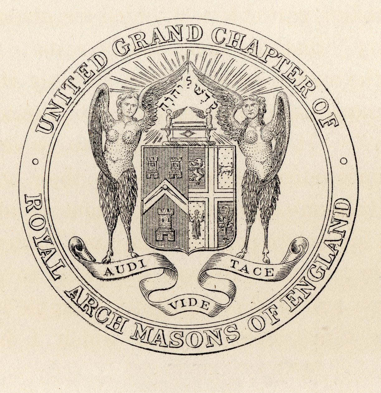 Siegel des United Grand Chapter of Royal Arch Masons of England, 1817, aus 