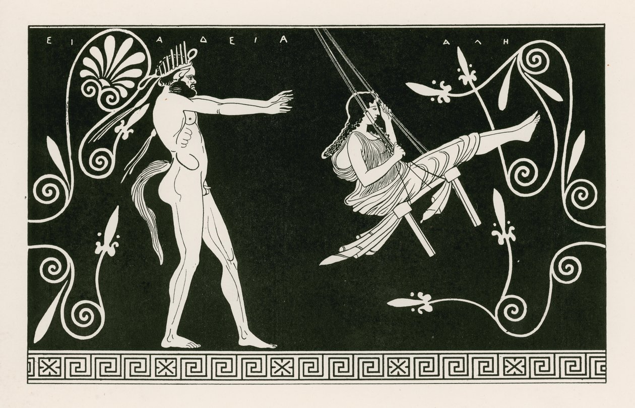 Silen schwingt Jungfrau (Gravur) von English School