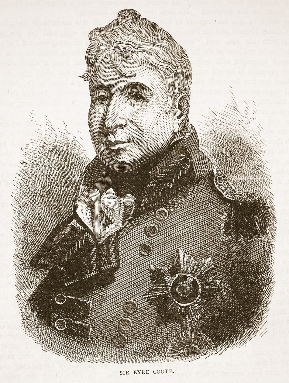 Sir Eyre Coote, Illustration aus Cassells Illustrierter Geschichte Indiens von James Grant, veröffentlicht 1879 von English School