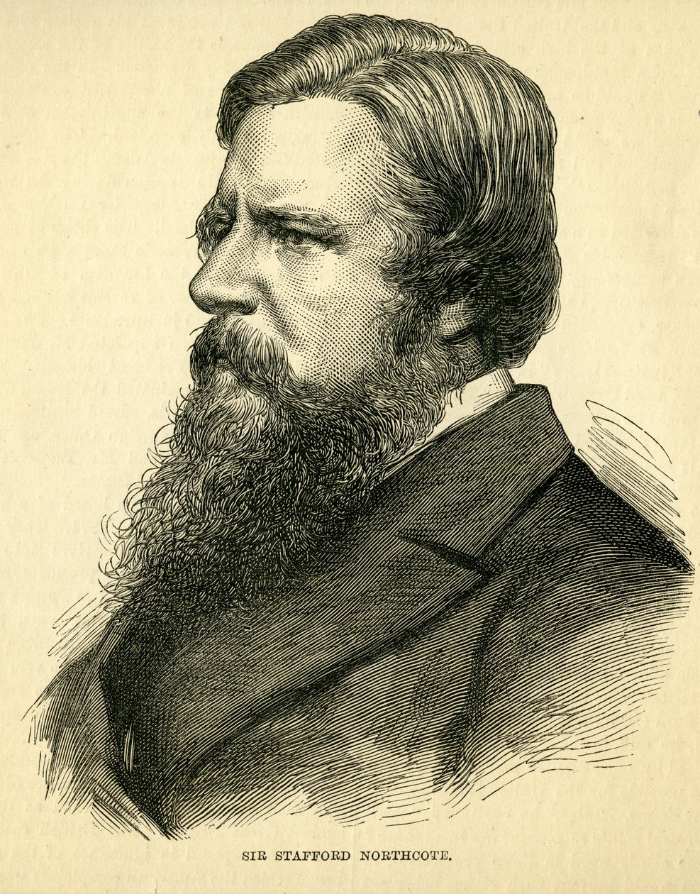 Sir Stafford Northcote, 1. Earl of Iddesleigh (1818-87) von English School