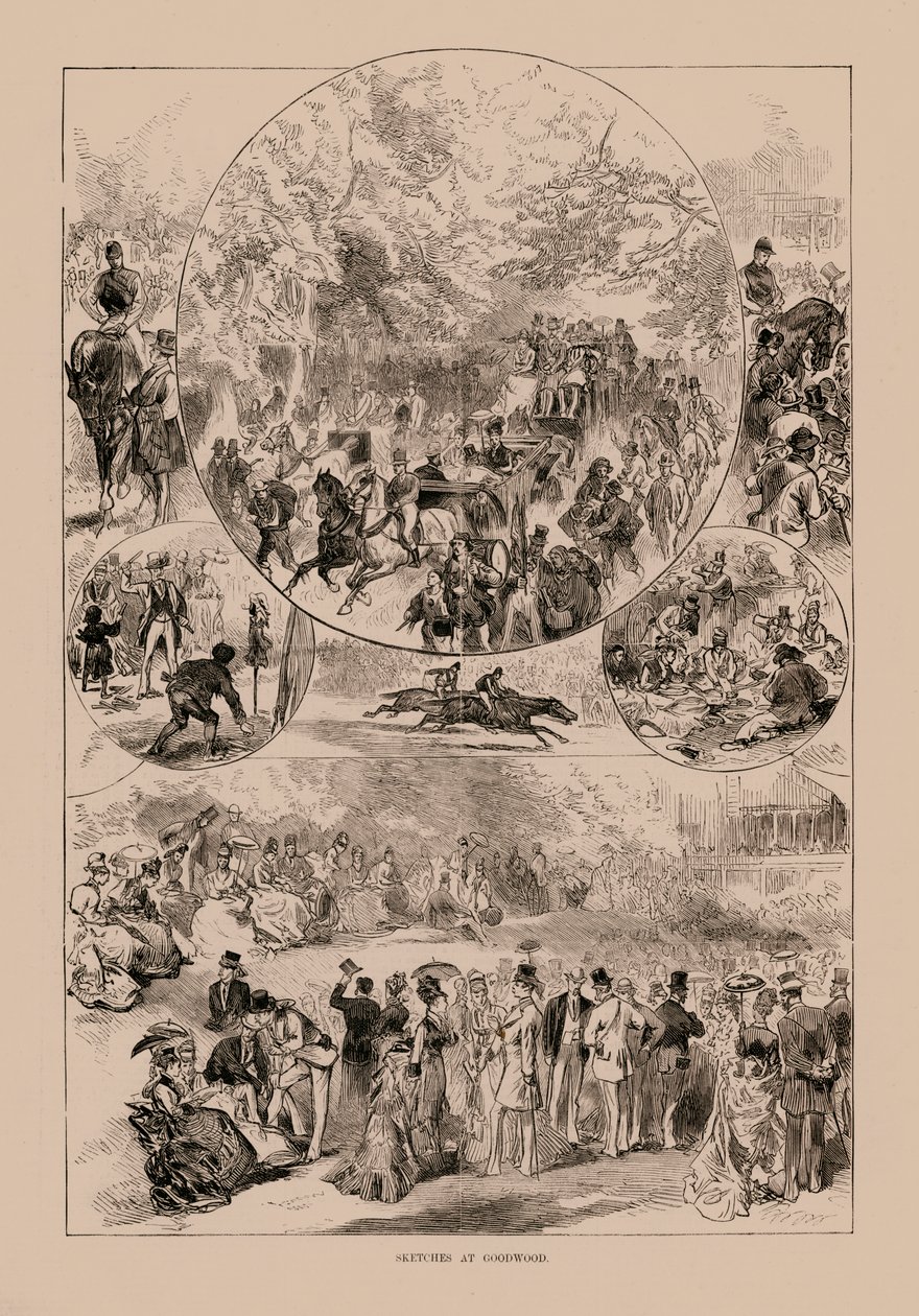 Skizzen in Goodwood von English School