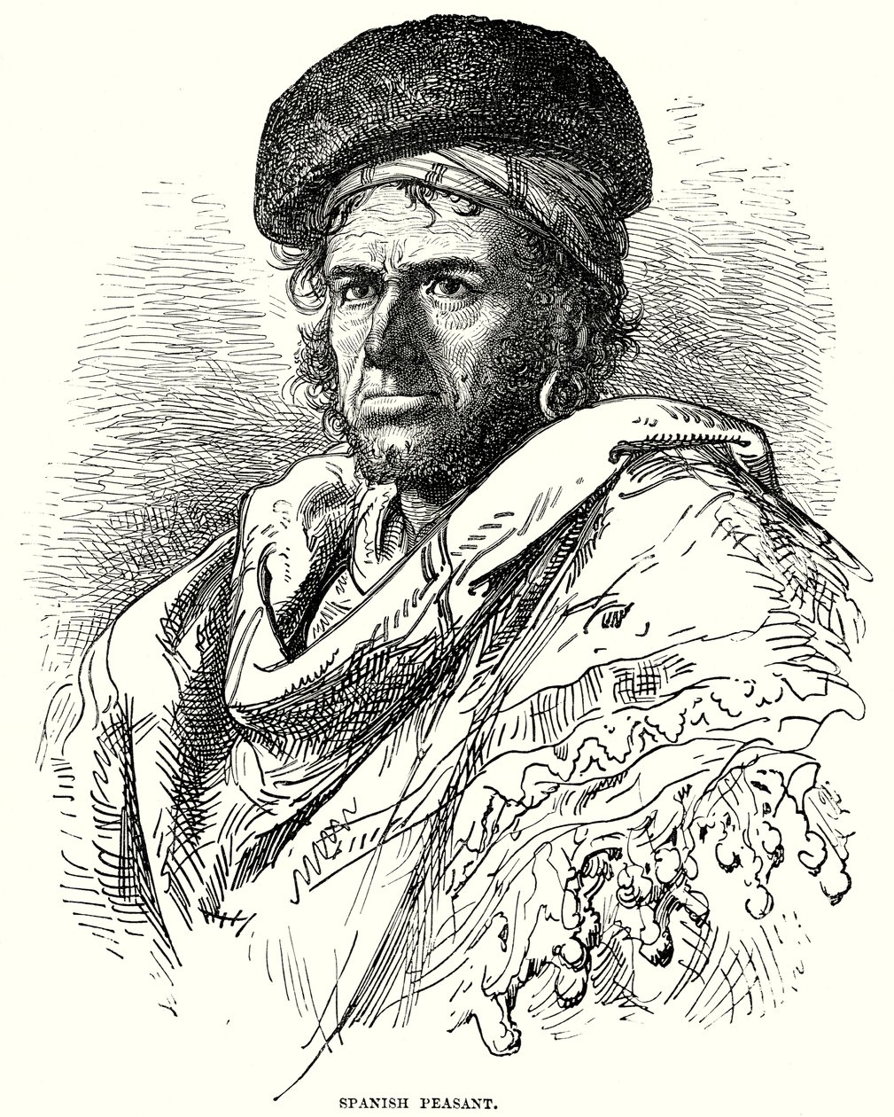 Spanischer Bauer (Gravur) von English School