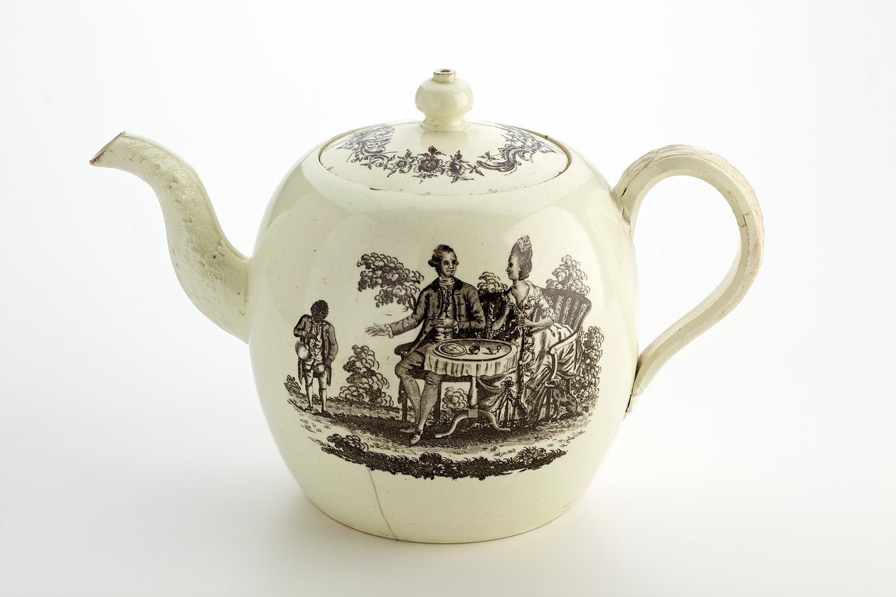 Staffordshire Wedgwood Teekanne, ca. 1775-85 von English School