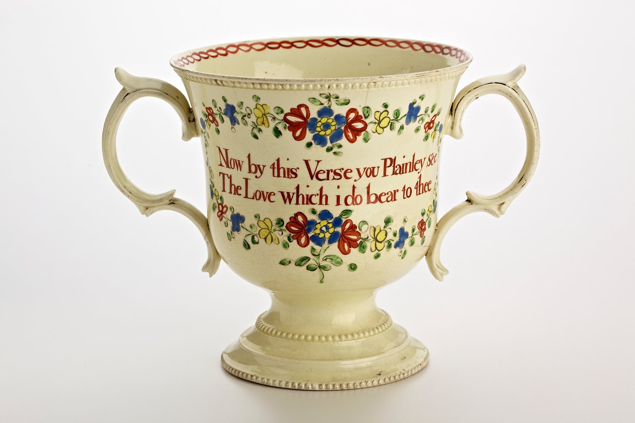 Staffordshire Liebesbecher, 1774 von English School