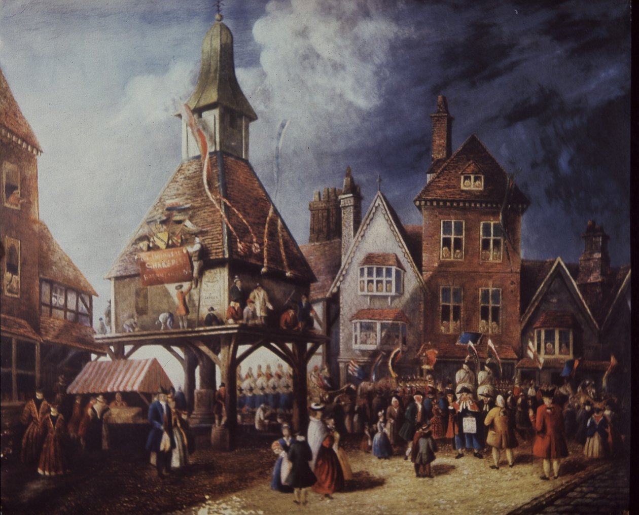 Stratford-on-Avon, Shakespeare-Jubiläum 1769 am High Cross von English School