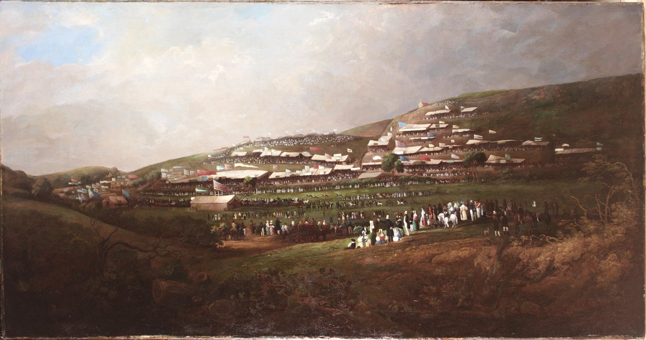Sunderland, Rennen bei Tunstall Hope, um 1835-40 von English School