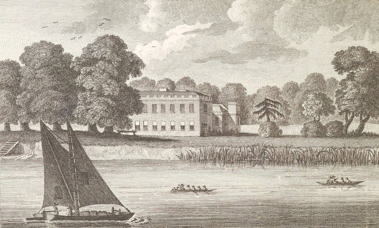 Der Palast des Bischofs von London in Fulham, graviert von Taylor, 1788 von English School