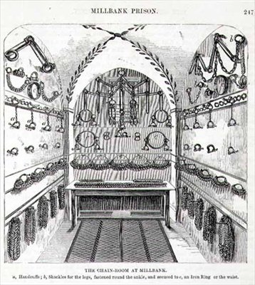 Kettenraum im Millbank Prison, aus 