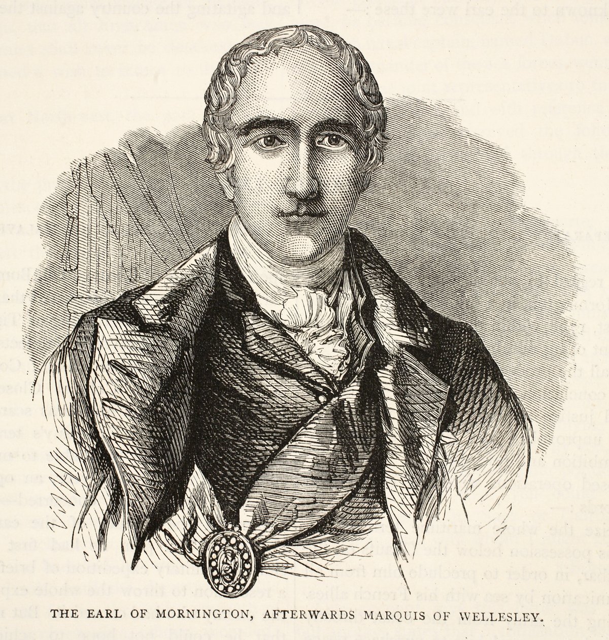 Der Earl of Mornington, später Marquis von Wellesley, Illustration aus Cassells Illustrierter Geschichte Indiens von James Grant, veröffentlicht 1879 von English School