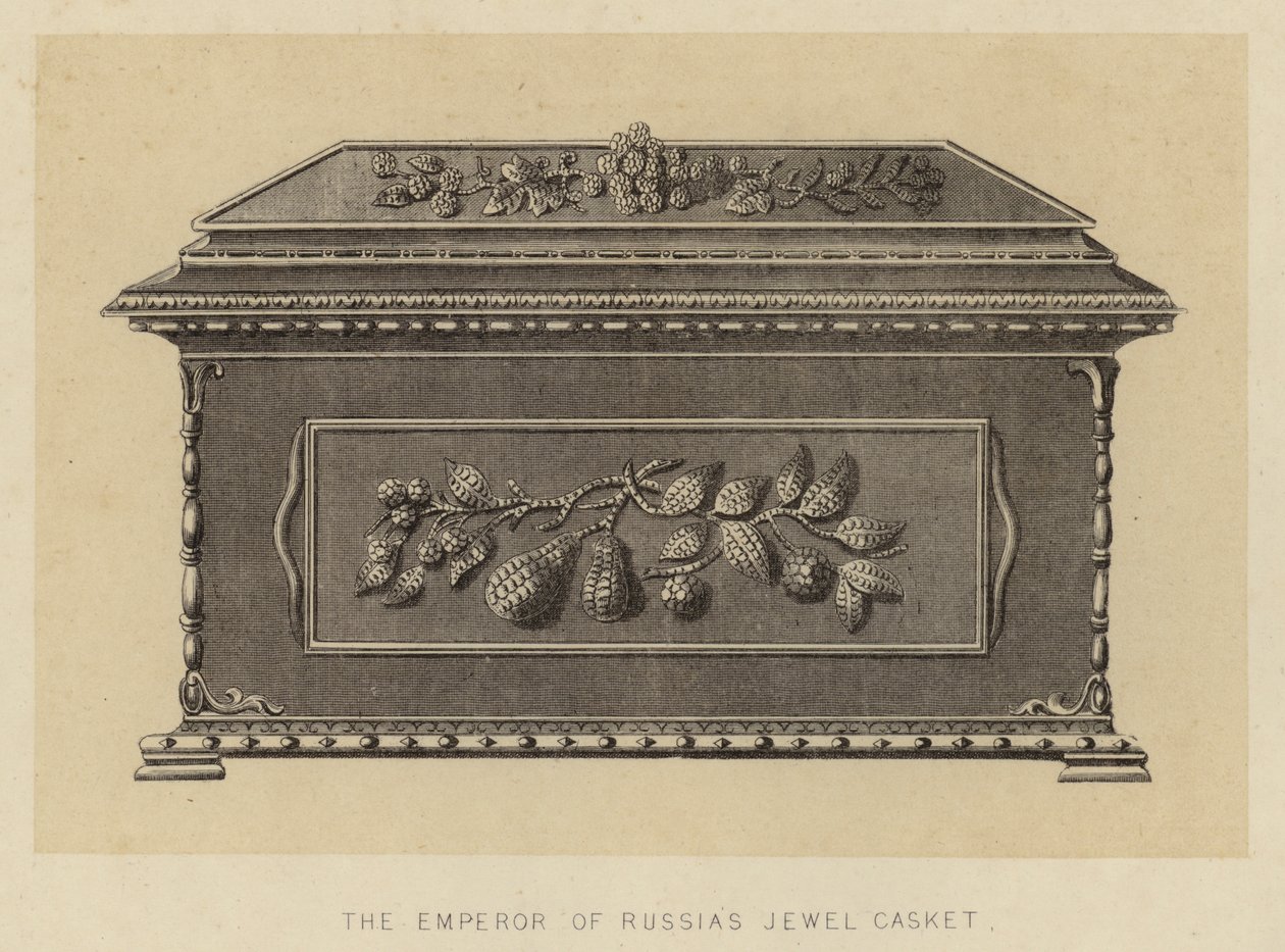 Das Juwelenkästchen des Kaisers von Russland (Lithografie) von English School