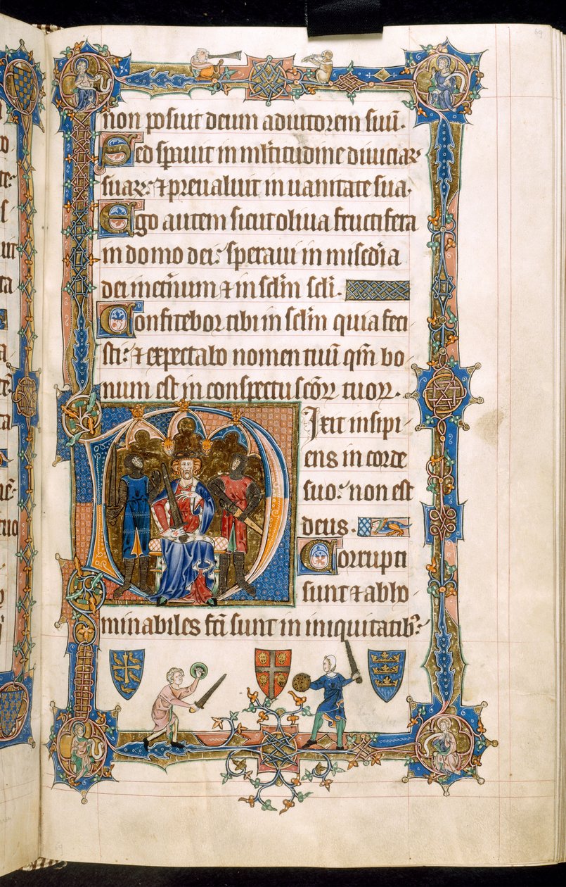 Der Gorleston Psalter, Add MS 49622 f.69r von English School