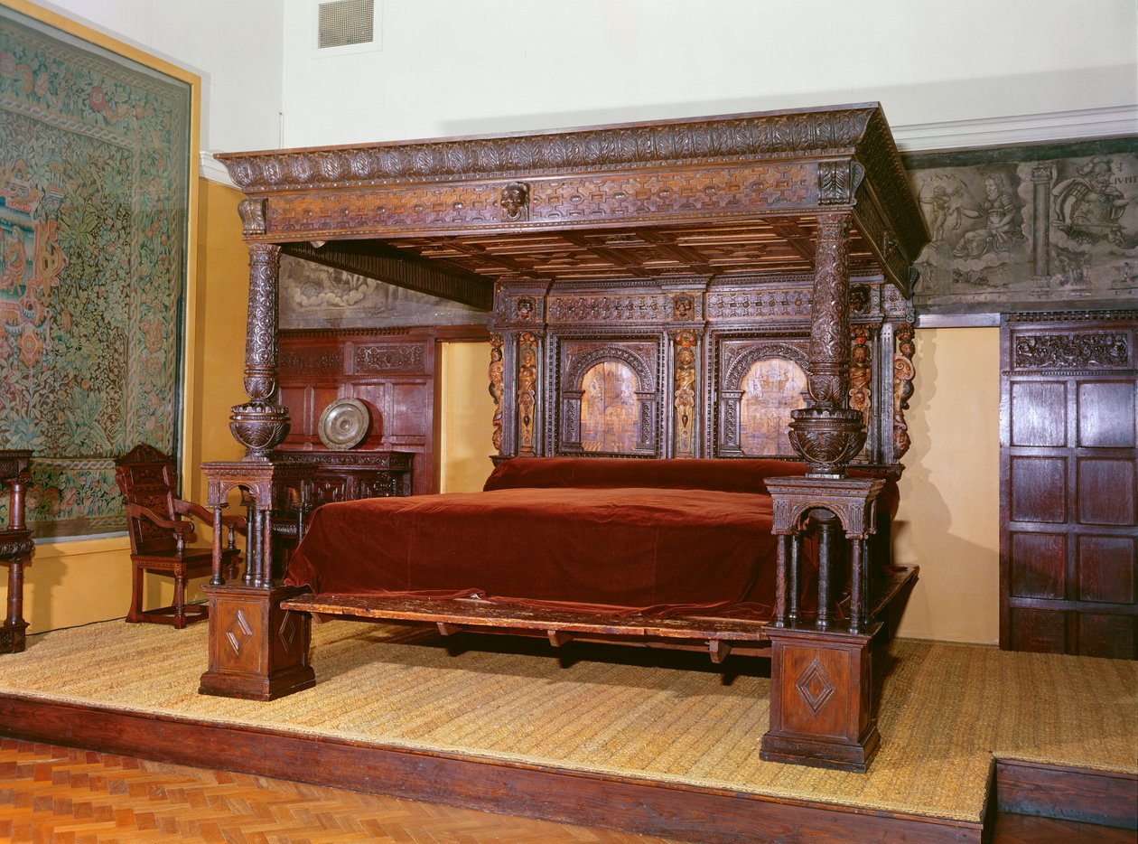 Das Große Bett von Ware, ca. 1590 von English School