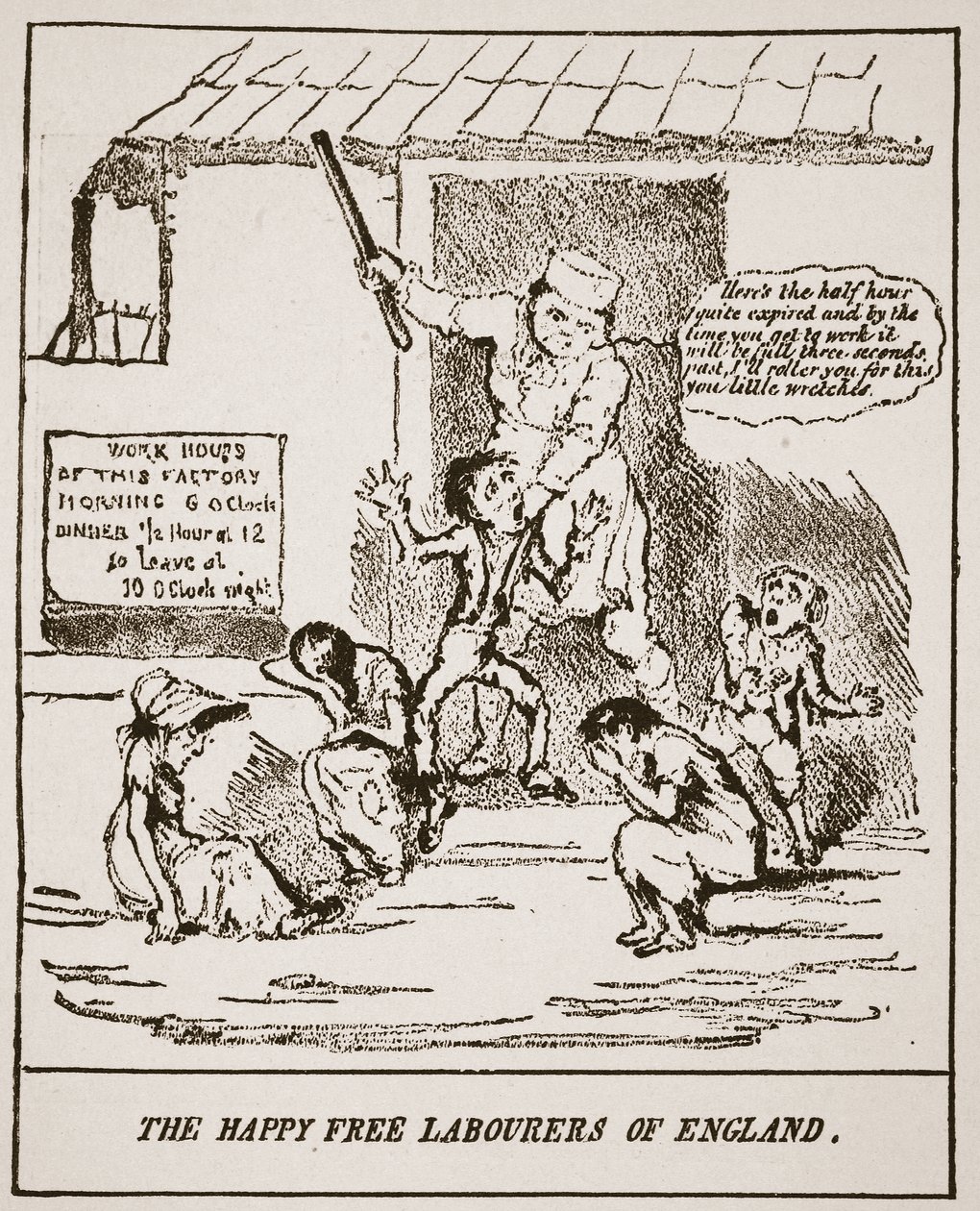 Die glücklichen freien Arbeiter Englands, aus einem Druck veröffentlicht 1833, Illustration aus Die Kirche von England: Eine Geschichte für das Volk von H.D.M. Spence-Jones, veröffentlicht um 1910 von English School