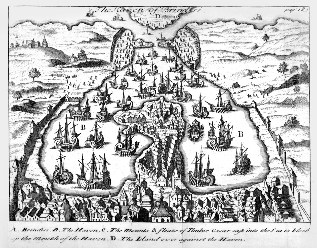 Der Hafen von Brindisi, Illustration zu 