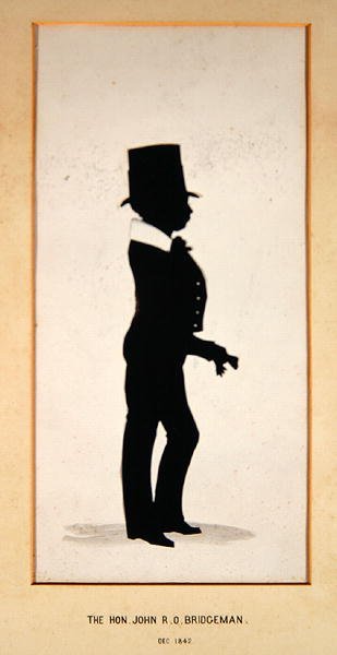 Der ehrenwerte John Bridgeman, Silhouette von einem unbekannten Künstler von English School