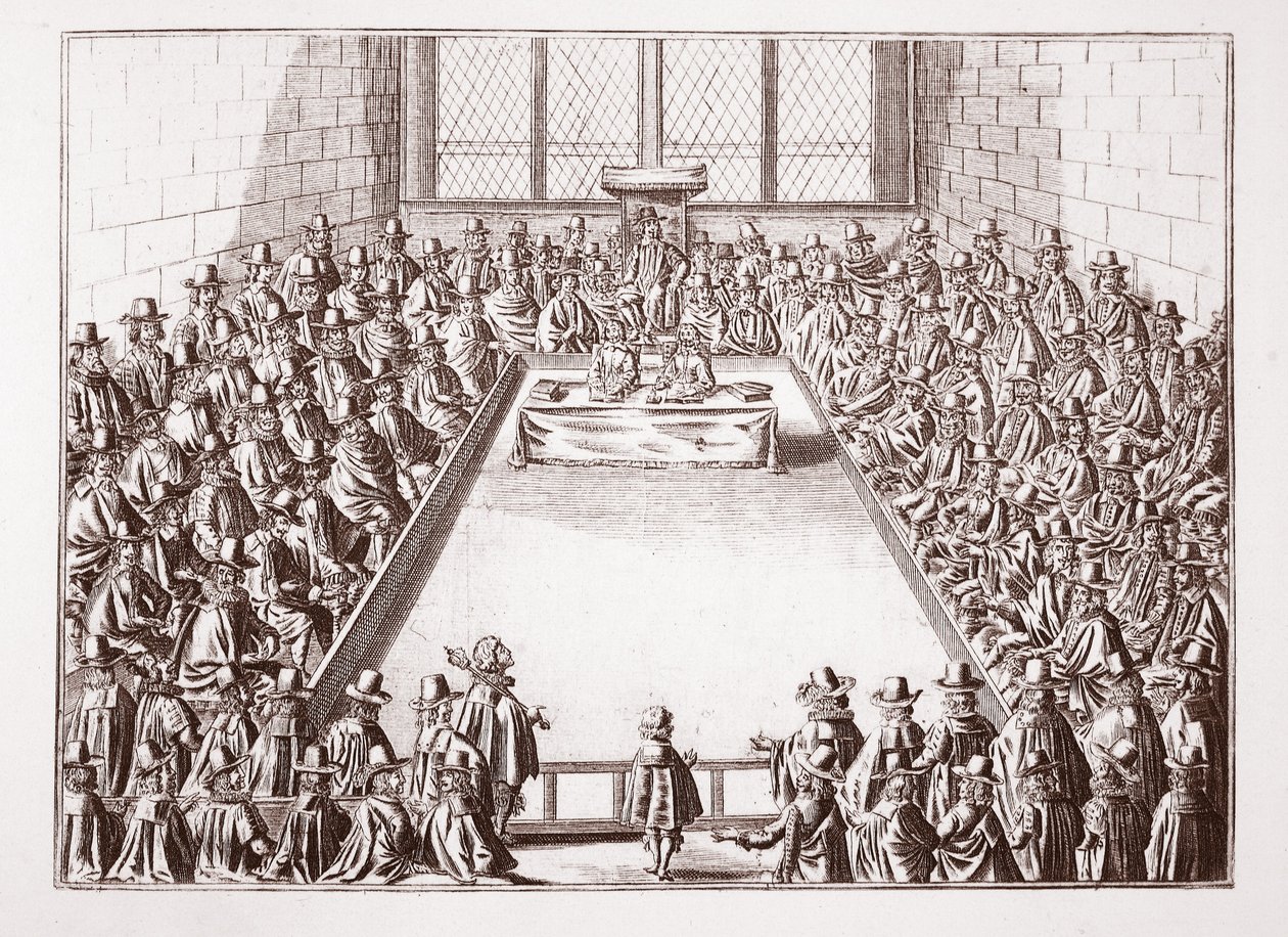 Das Unterhaus, aus einem Druck von 1648 von English School