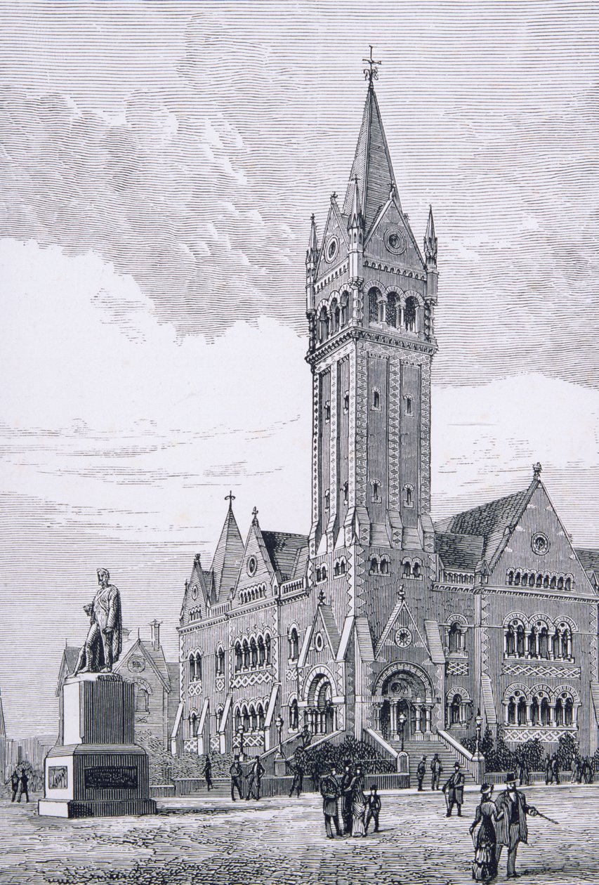 Die Unabhängige Kirche, Collins Street, Melbourne, Australien, aus Australian Pictures, veröffentlicht von The Religious Tract Society, 1886 von English School