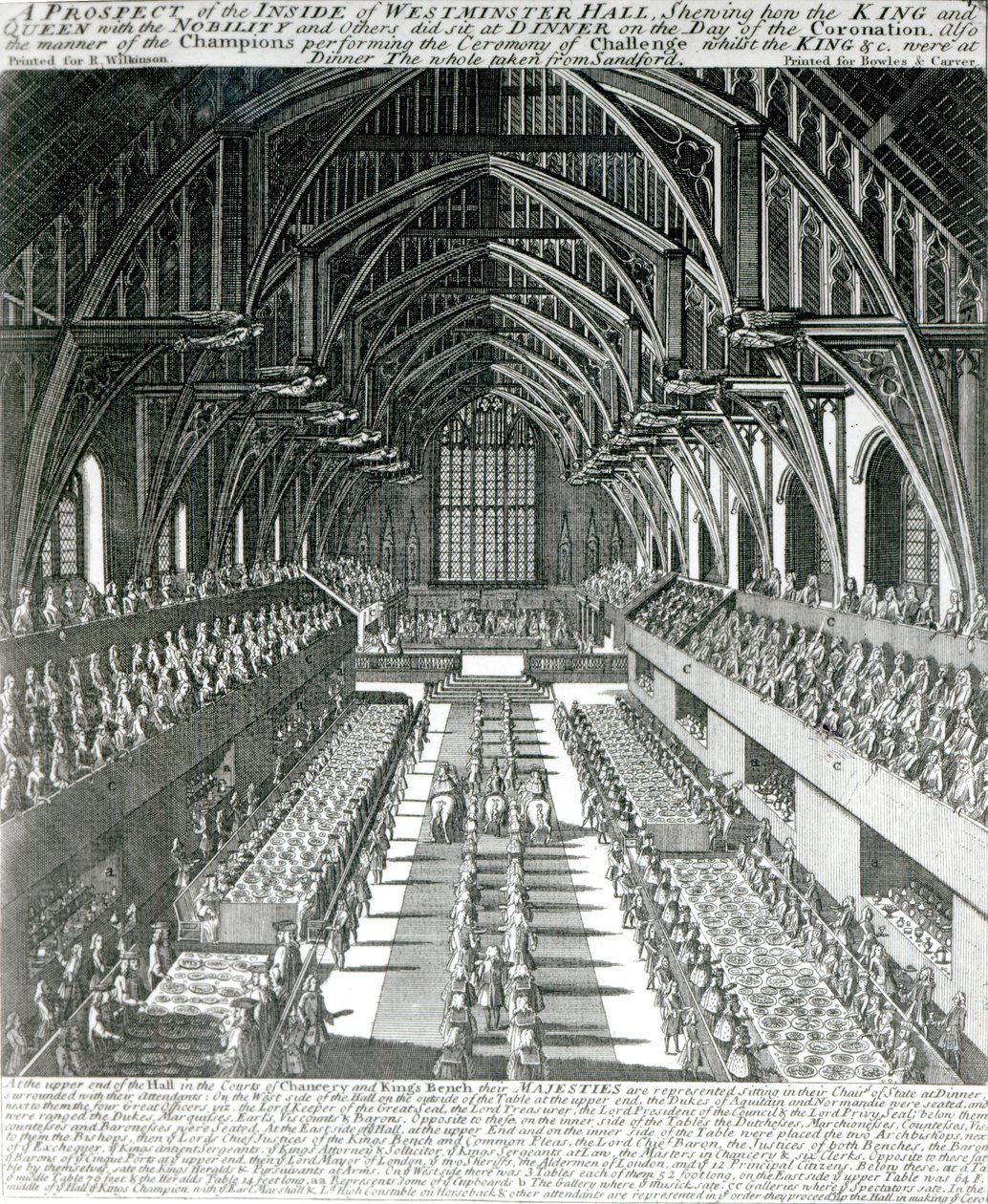 Das Innere der Westminster Hall von English School