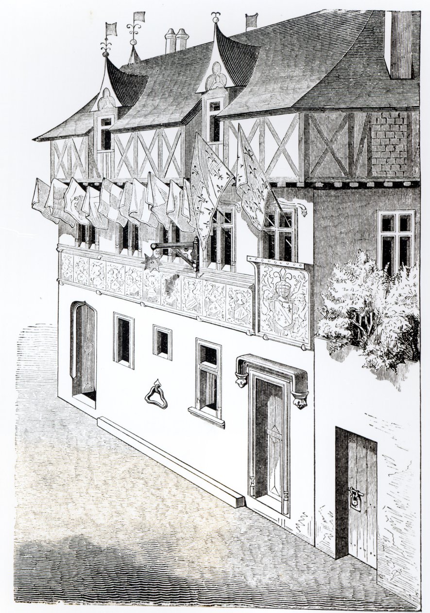 Die Herren und Barone machen Fenster aus ihren Wappen von English School