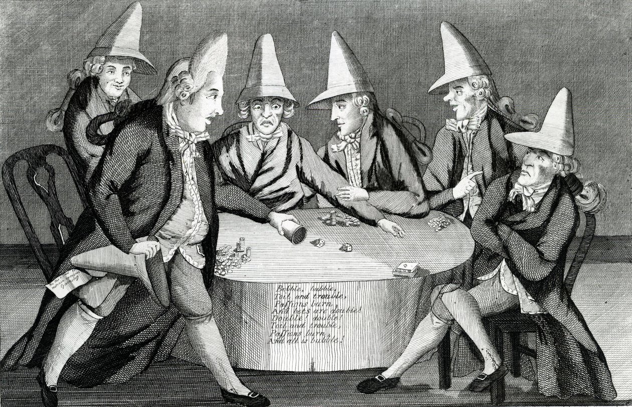 Der Macaroni-Kessel, veröffentlicht von M. Darly, 1772 von English School