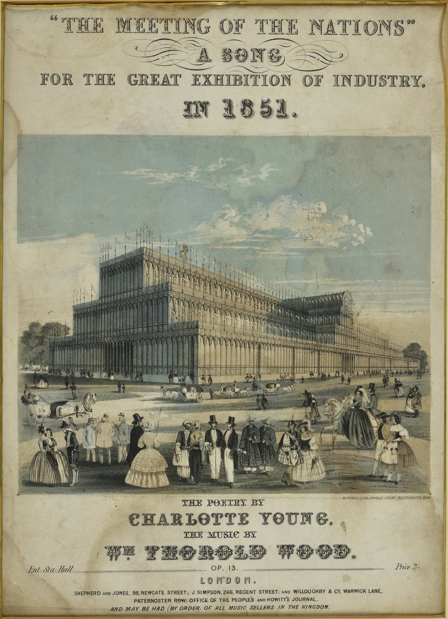 Das Treffen der Nationen. Ein Lied für die Große Ausstellung der Industrie von English School