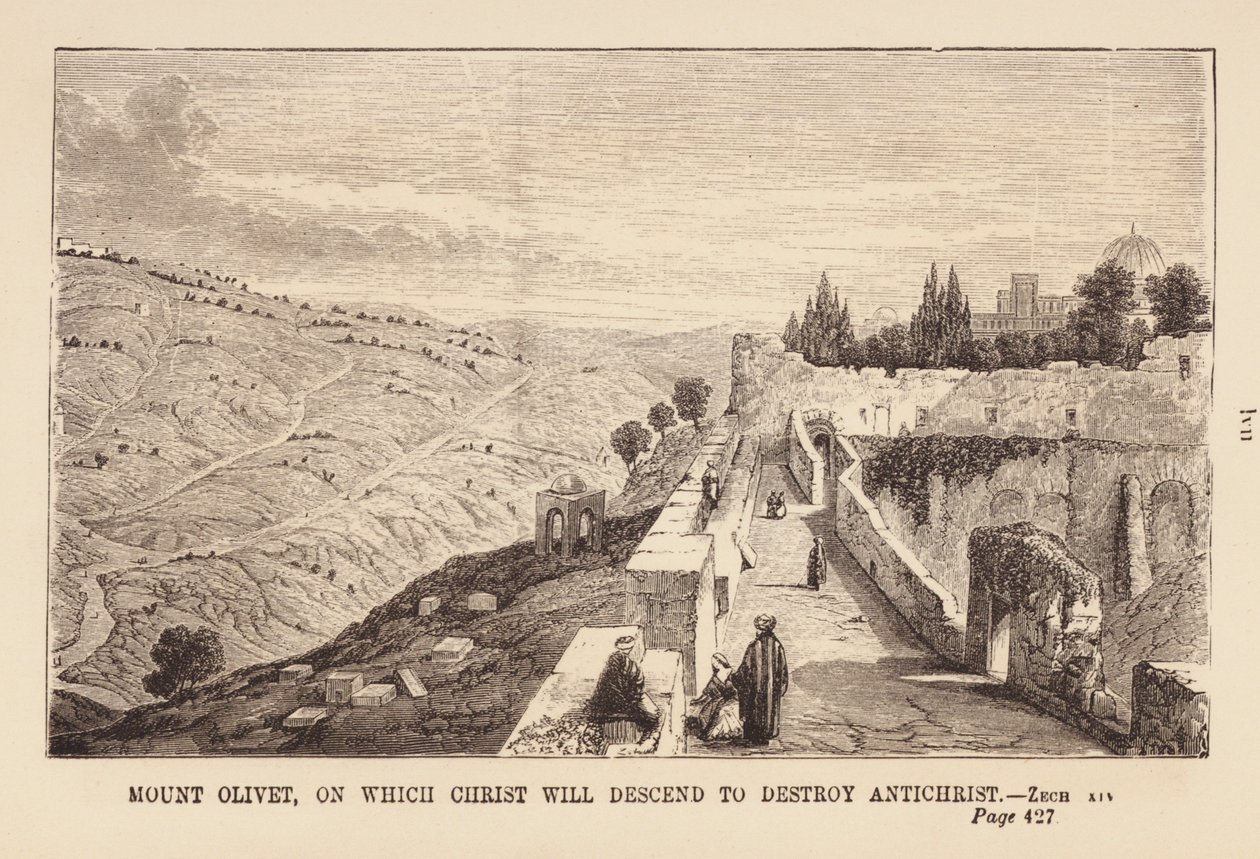 Der Ölberg (Gravur) von English School