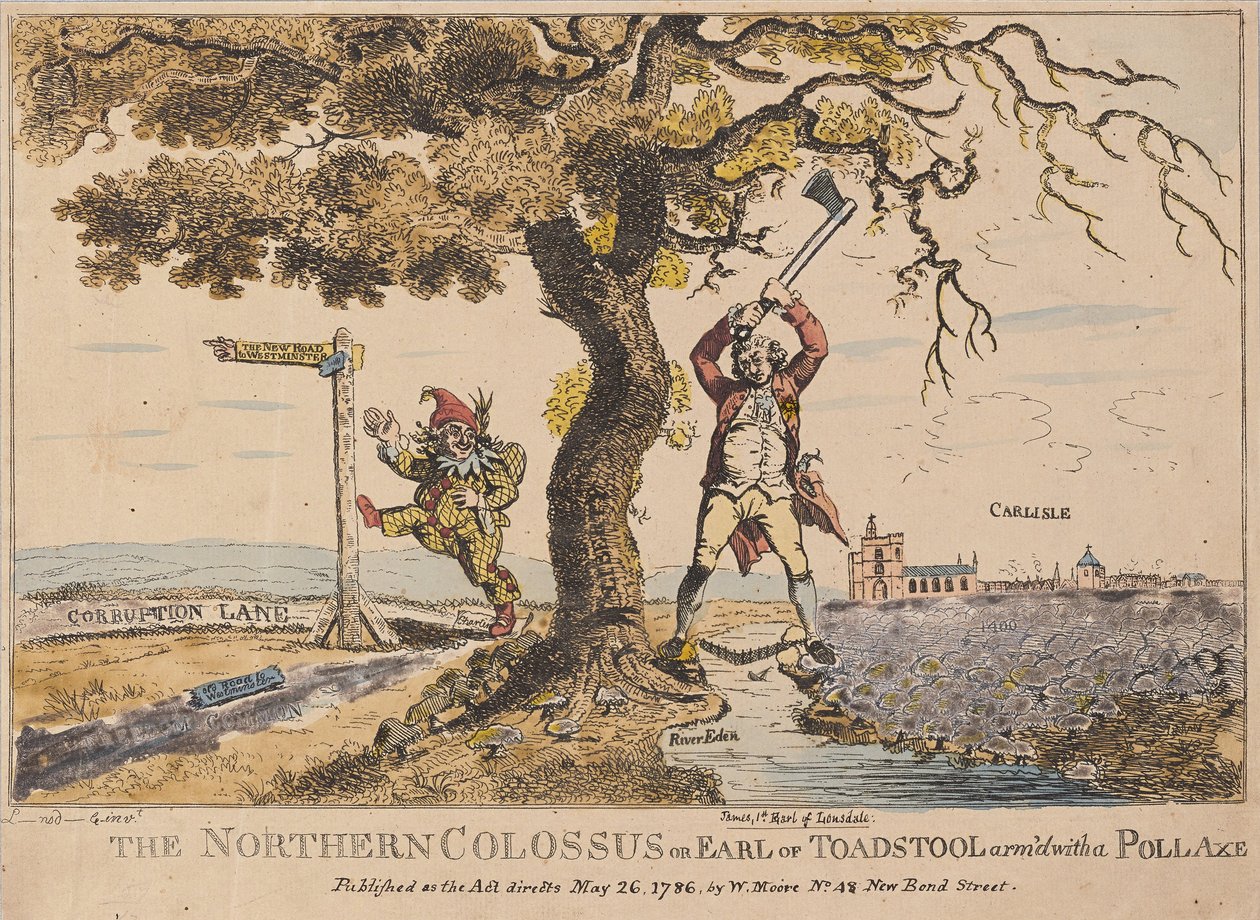 Der nördliche Koloss oder Earl of Toadstool, veröffentlicht 1786 von English School