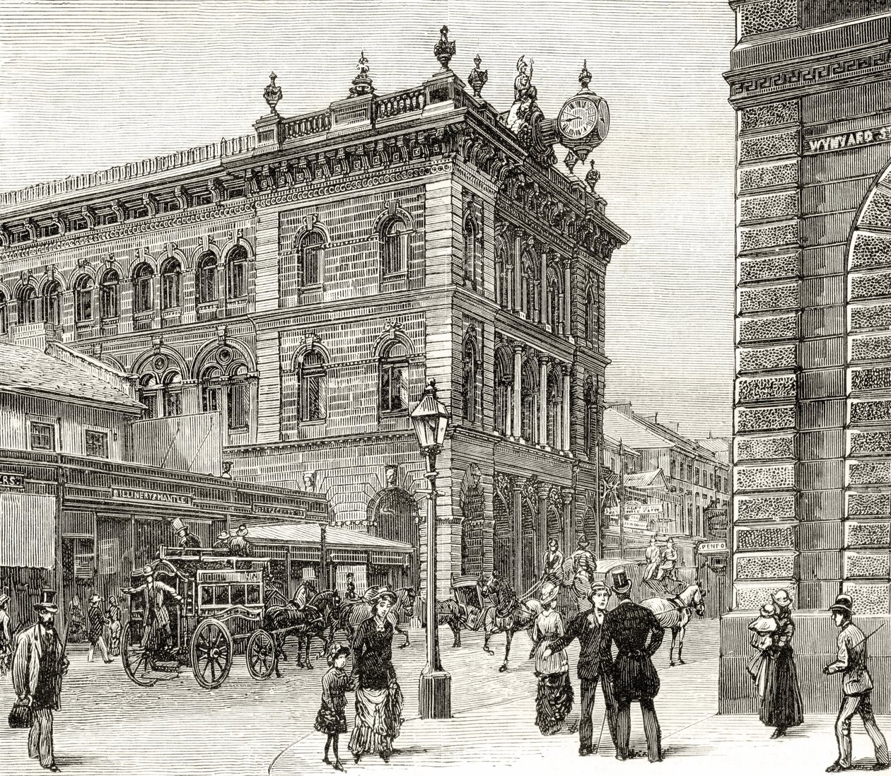 Das Postamt, George Street, Sydney, ca. 1880, aus 