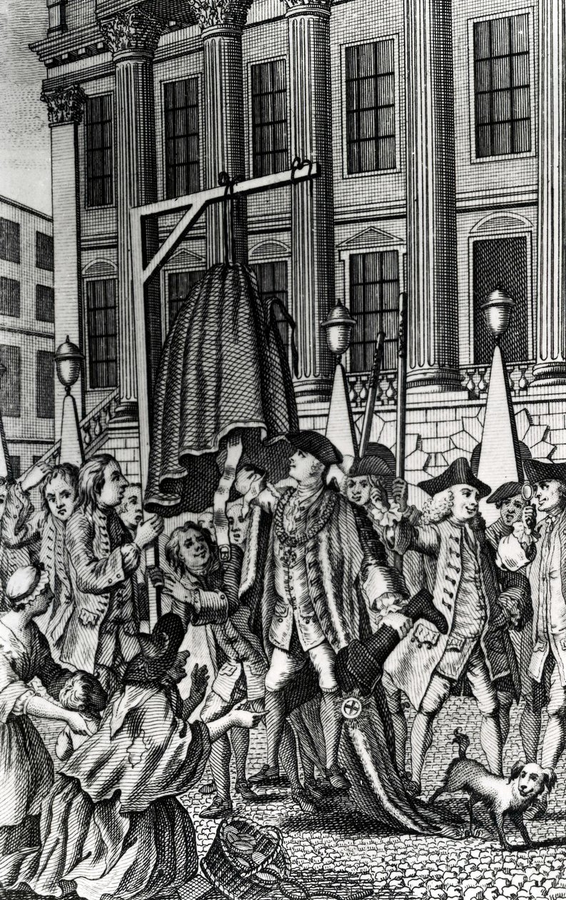 Der Raub des Petticoats, 1768 von English School