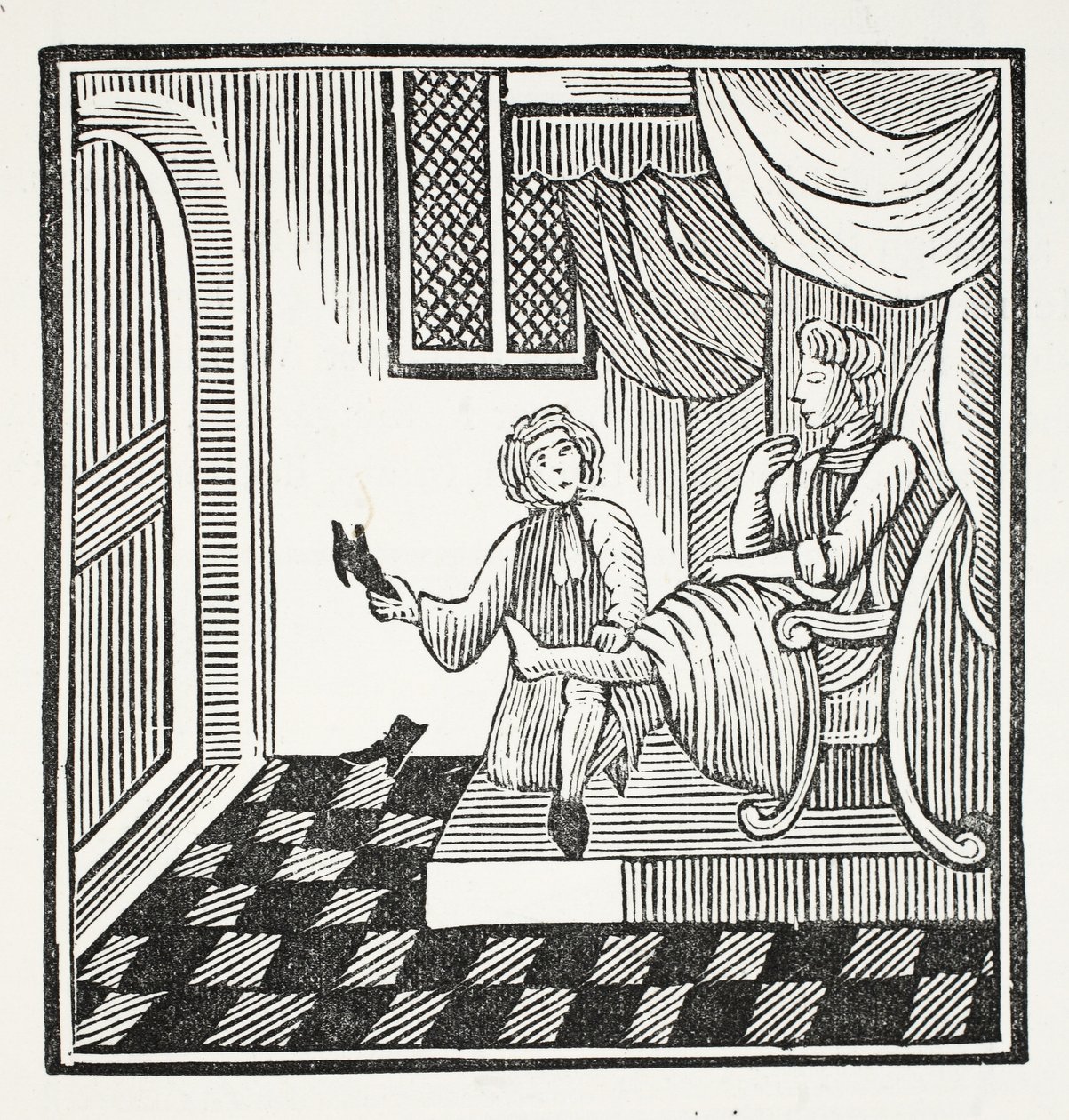 Der Ruhm des Schusters, Illustration aus Chap-books des achtzehnten Jahrhunderts von John Ashton, veröffentlicht 1882 von English School