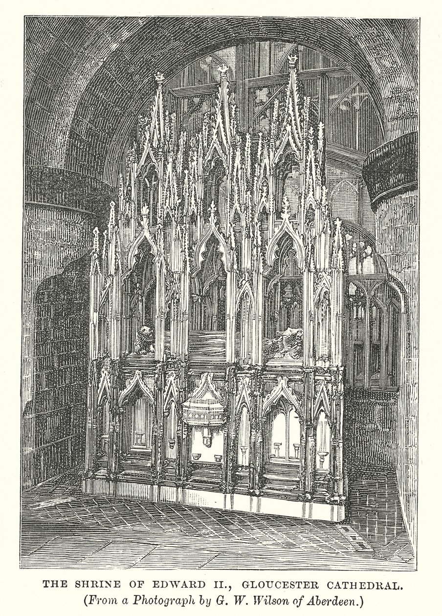 Das Heiligtum von Edward II, Gloucester Cathedral von English School