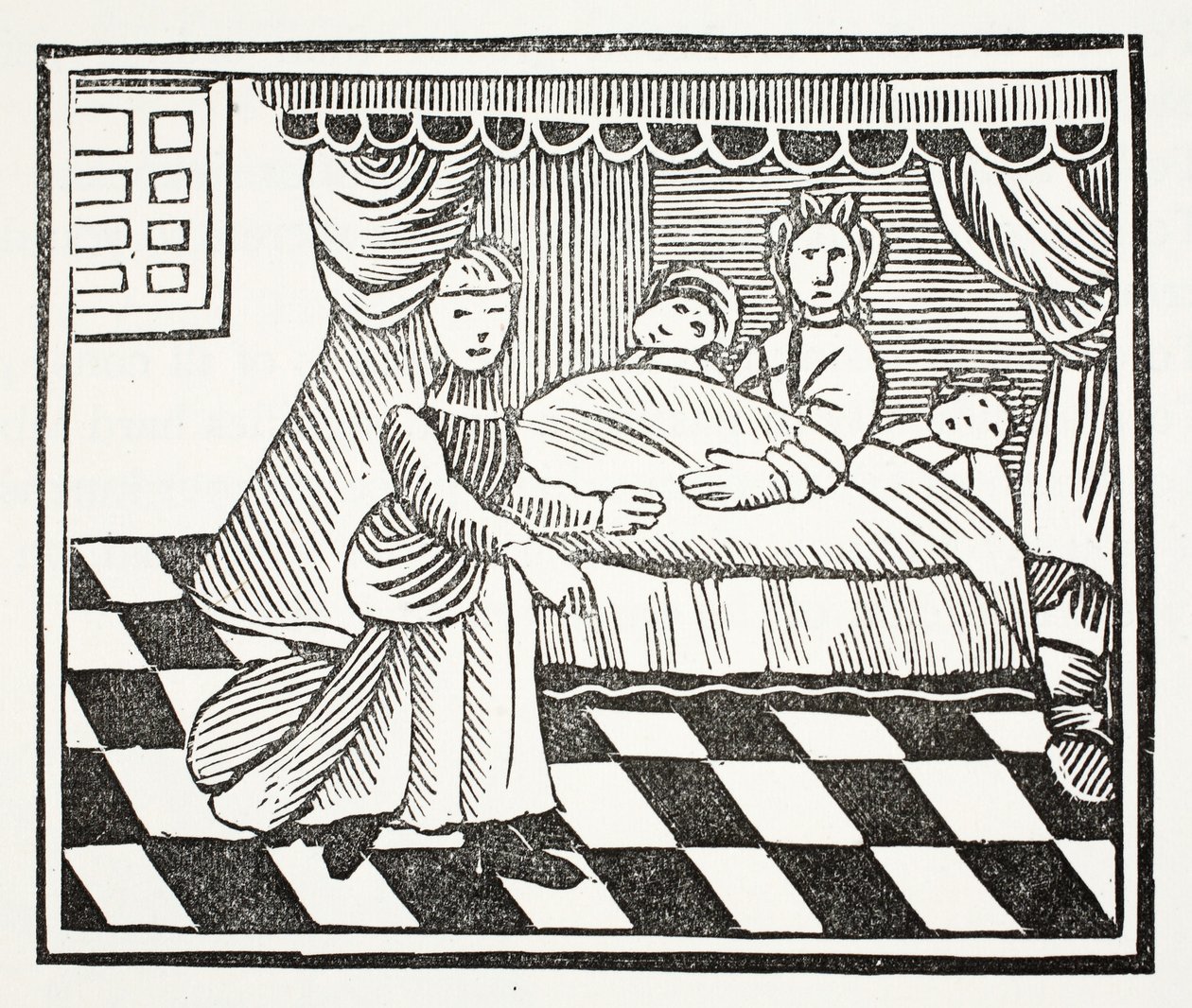 Die Bedeutung von Träumen, Illustration aus Chap-books of the Eighteenth Century von John Ashton, veröffentlicht 1882 von English School