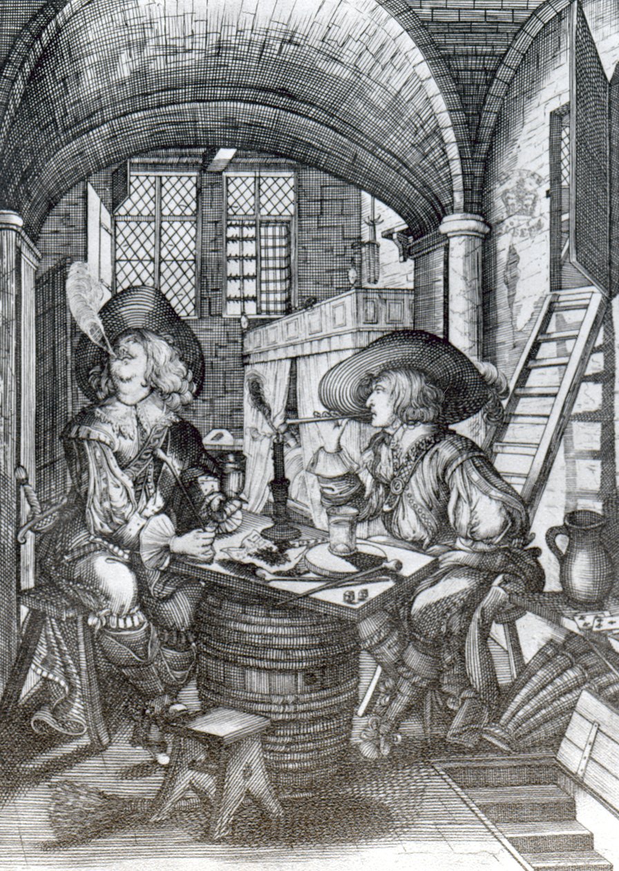 Die Sucklington-Fraktion, oder (Sucklings) Roaring Boyes, gedruckt 1641 von English School